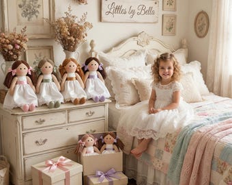 Wedding Flower Girl Doll: Keepsake Gift, Personalized Ribbon