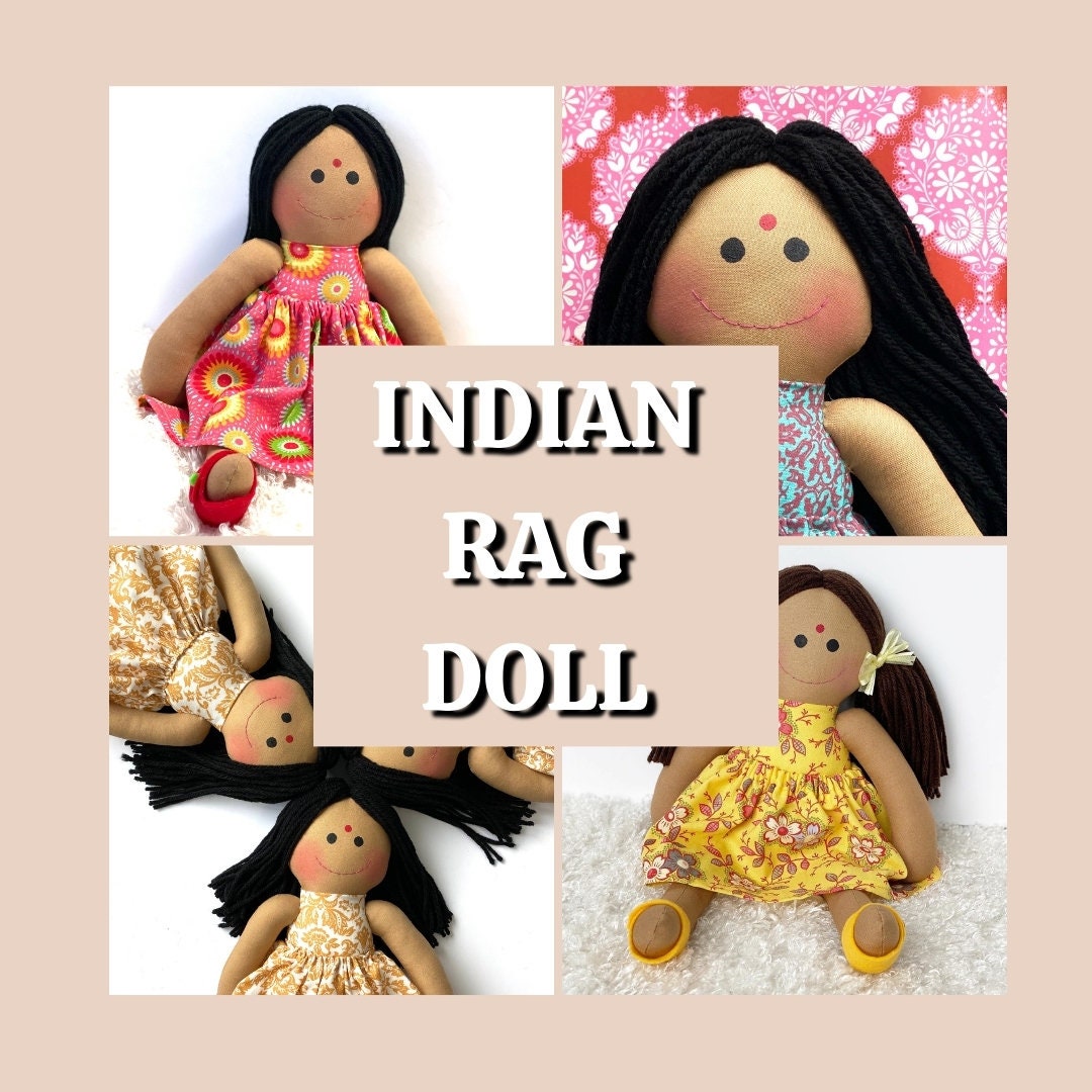 I NDIAN Doll, Birth Gift Idea, Indian Artistry ,embroidered, Saree ...