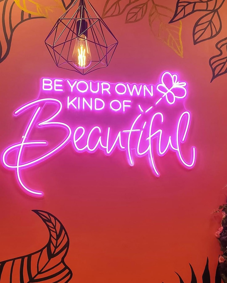 a neon sign