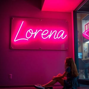 Custom Name Neon Sign for Kids, Custom LED Light Bedroom Decor, Kid&#39;s Room Decor, Personalized Gift, Custom LED Sign Wall Decor,Gift for Her
