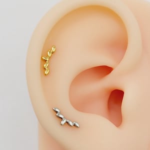 20G/18G/16G Titanium Tiny Climber Stud Push Pin Labret, Threadless  Earrings, Tragus Stud, Flat Back, Helix, Cartilage Nose, Gift for her