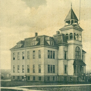 1911 South Ward Schule Chehalis WA Washington verschickte Postkarte antik