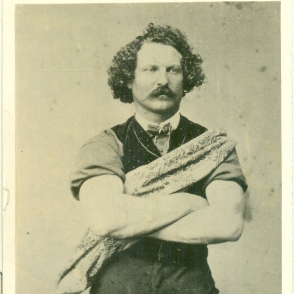 Eli Bowen Circus Sideshow Legless Wonder Acrobat 1910s Antique Portrait RPPC Real Photo Postcard unmailed