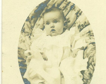 Hilda Belle Coll Adorable Baby RPPC Antique Vintage Photograph Real Photo Postcard