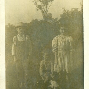1918 Argyle WI Victor Zella Avis et Petits Chiens Antique RPPC Photo Réelle Carte Postale