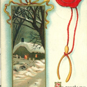 1910 Bonne année de Juneau Alaska Carte postale envoyée par la sœur d'éviter sa famille dans WA