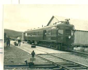 Denali Alaska McKinley National Park Train At Station Vintage Photo Photograph