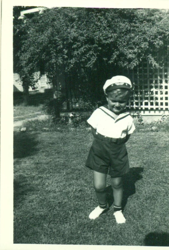 little boy in sailor suit