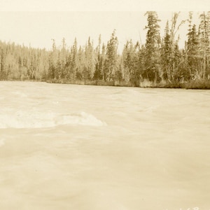 Vintage Alaska Kasilof River Kenai Peninsula paysage RPPC vraie photo carte postale antique AZO