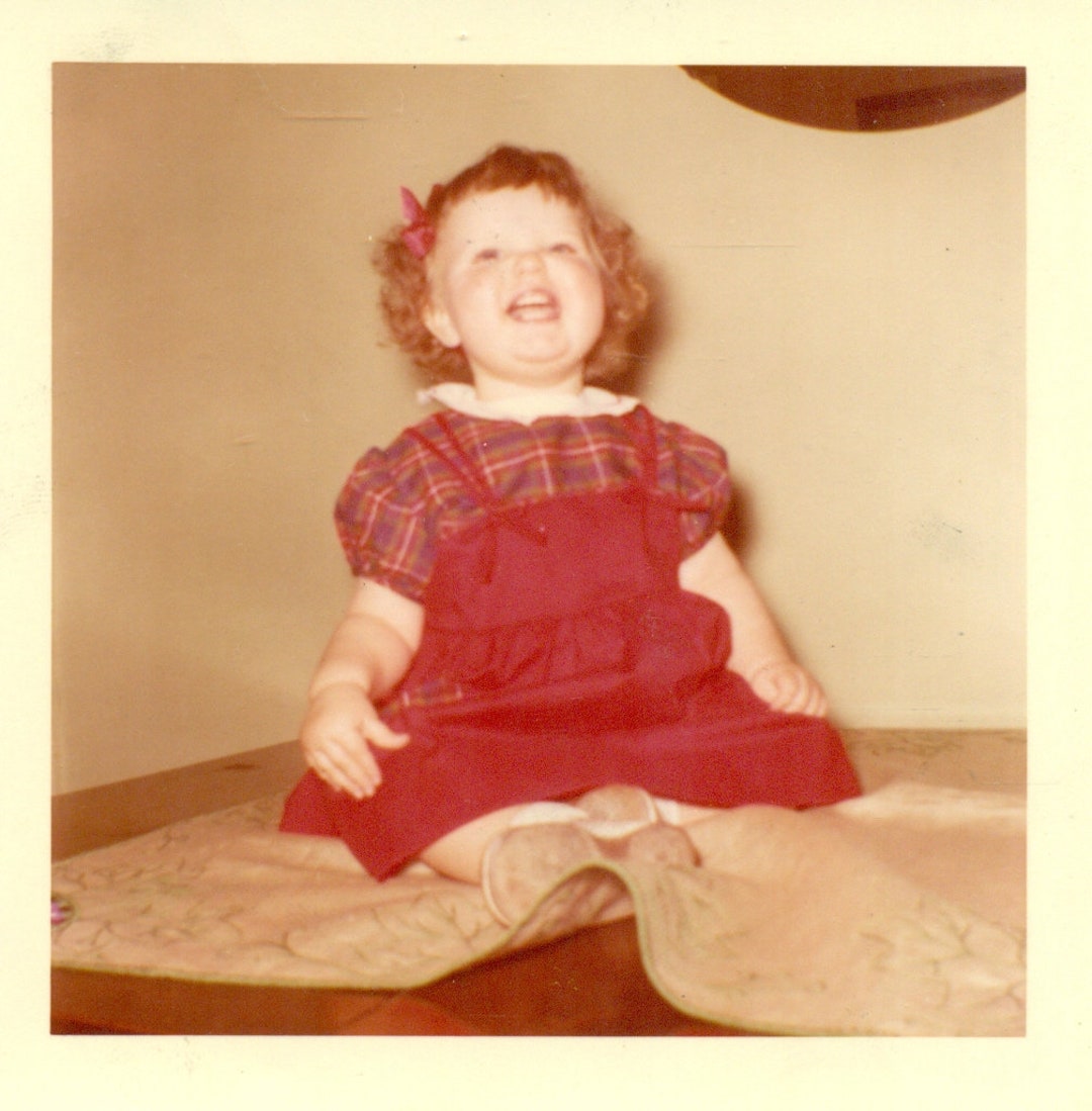 1960s Big Laugh From Little Girl Curly Hair Red Dress Laughing - Etsy Canada 1960s Big Laugh From Little Girl Curly Hair Red Dress Laughing - Etsy Canada