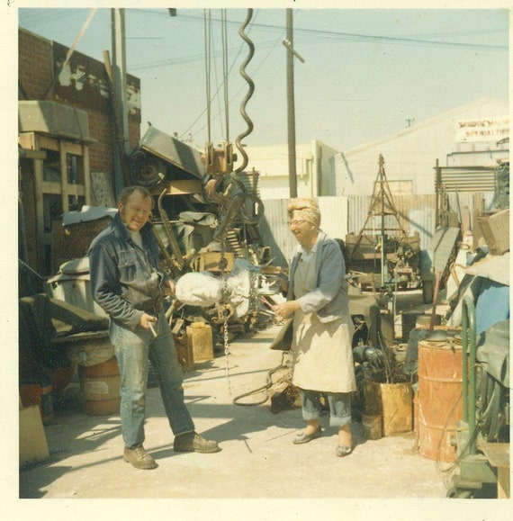 Junkyard Artists at Work Bust Sculpture Shop 60s Vintage Etsy