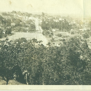 1921 View from Mount Washington Town Landscape 20s Antique Photograph Black White Photo