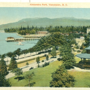 1934 Alexandra Park Vancouver BC British Columbia Canada Cartolina postale