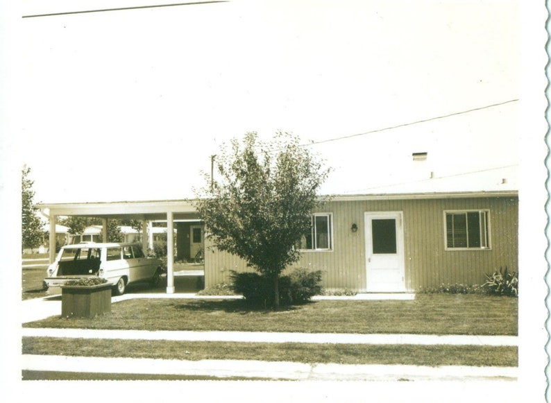 1960s House Bunker Hill AFB With Station Wagon Indiana 60s Etsy