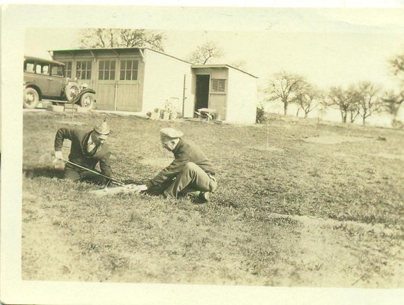 1920s Goofy Golf Game Man Wearing 