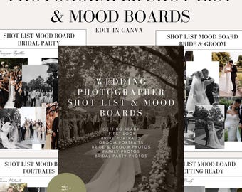 Wedding Photography Essentials: Must-Have Shot List & Mood Board PDF