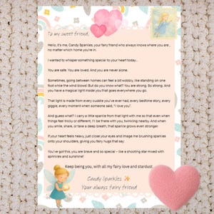 Carta de Hadas - Carta para Niños - Apoyo al Divorcio - Mensaje para Niños