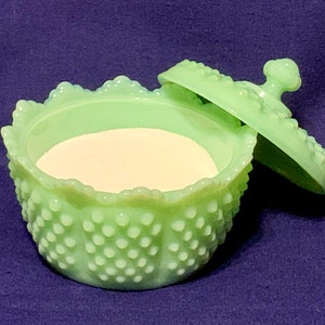 Hobnail Candy Dish, Powder Box Vintage Fenton Molds YOUR Choice of Colors Hand Pressed by Artists at Mosser Glass Company FREE SHIPPING image 9