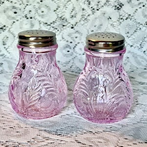 Rose Thistle Salt & Pepper Shakers 3&quot; High also called Reverse Thistle, FREE SHIPPING
