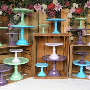 Jadeite Pedestal Cake Stand 6 Inch Wide Cake Plates, Cakes, Tortes, Cupcakes MINT CONDITION made by Mosser Glass Company