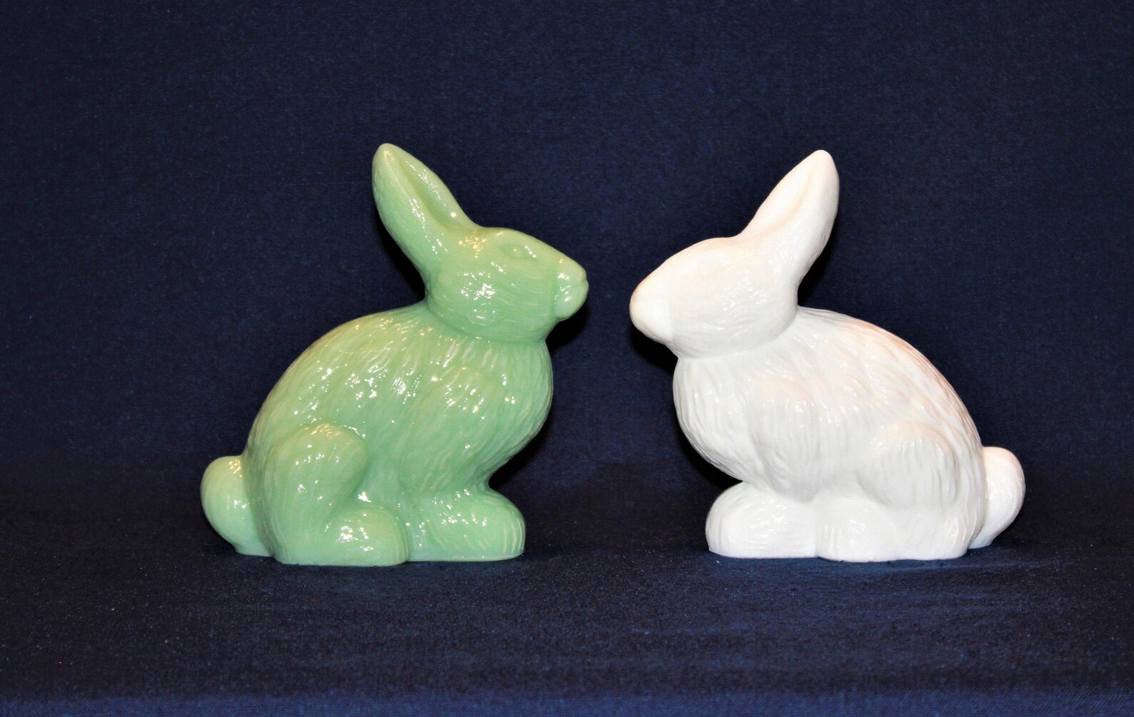 Jadeite Glass Bunny Milk Glass Rabbit by Mosser Glass 5 Etsy