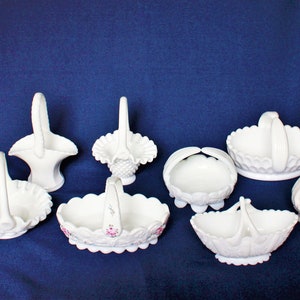Fenton Milk Glass Basket and Westmoreland YOUR CHOICE of Style