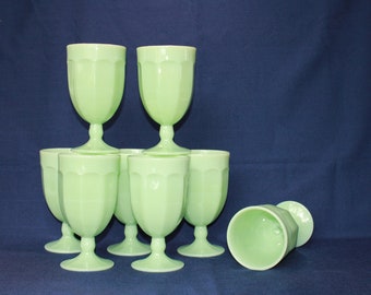 Jadeite Arlington 16 oz. Ice Tea Goblets, SET of 12 Glasses