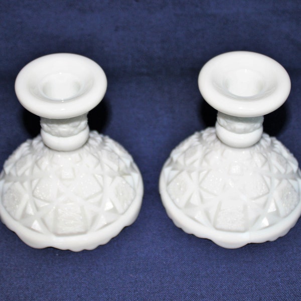 Milk Glass Candle Etsy