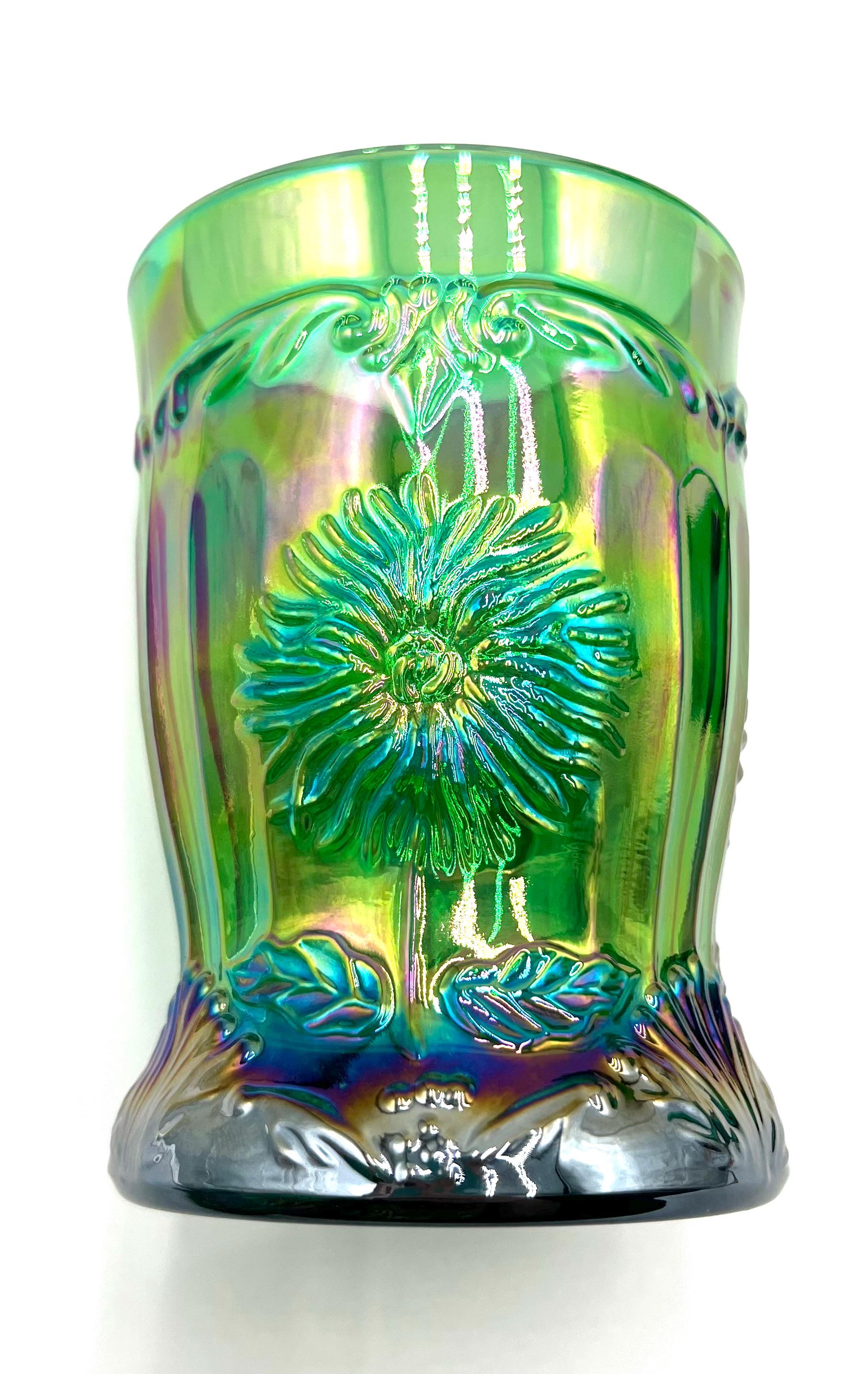Mosser Glass Hunter Green Dahlia Tumblers YOUR CHOICE of 4, 6, 8