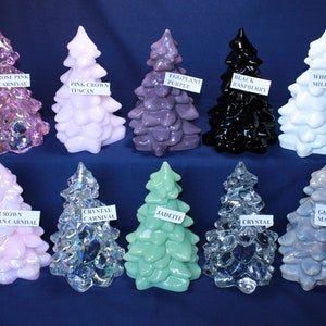 Mosser Glass 8" Tree, Hand Pressed Glass Pine Tree, Your Choice of 10 Colors