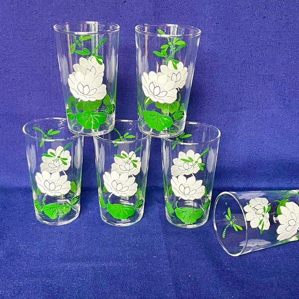 Flower Drinking Glasses - Etsy