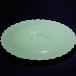Mosser Jadeite Platter, 13 7/8&quot; Wide, Relish Tray, Vegetable and Dip, Shrimp and Cocktail