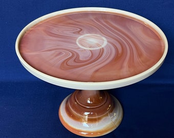 Mosser Caramel Cake Stand 12 Inch Wide Cake Plates, Made by Mosser Glass Company #2