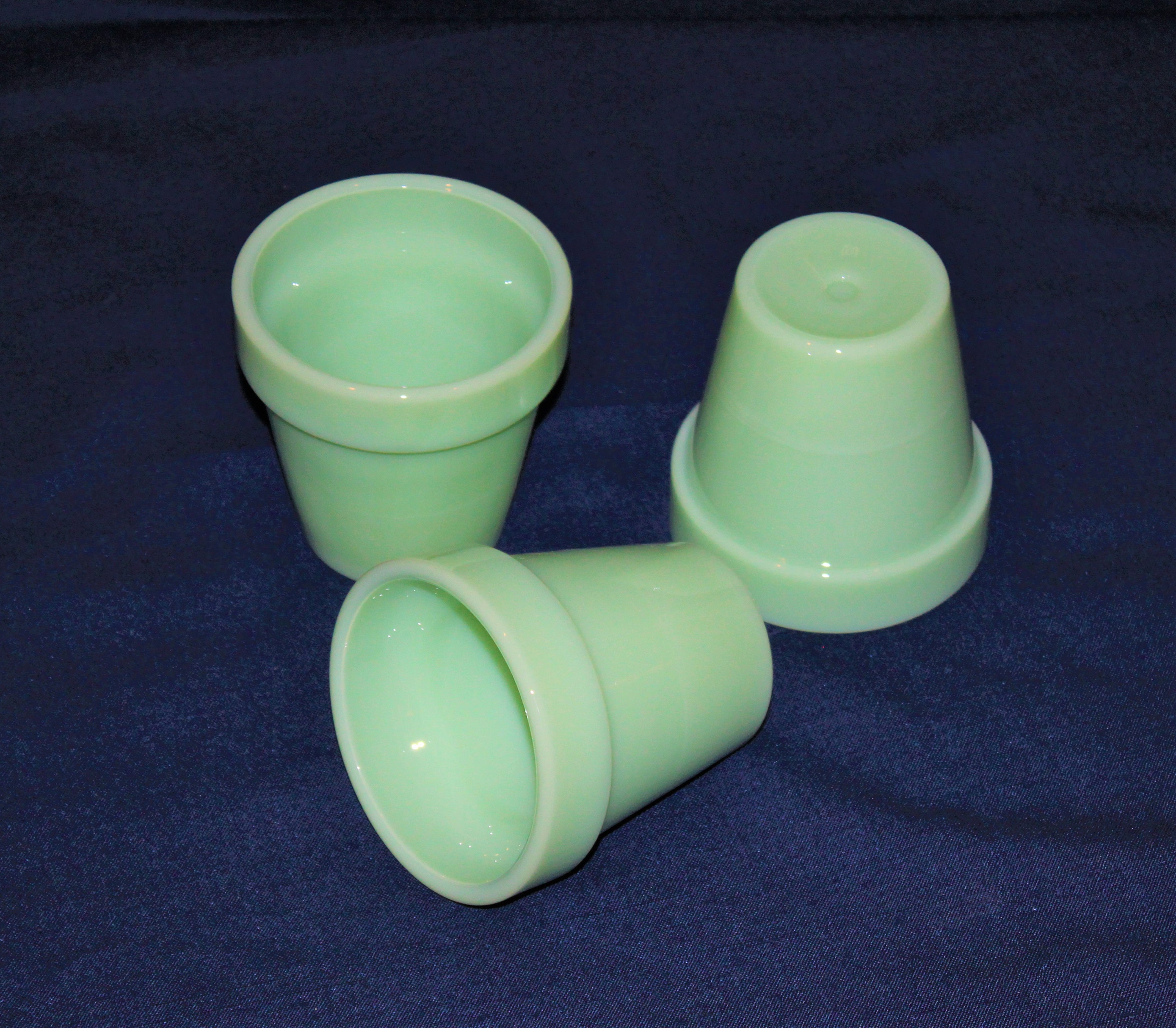 Jadeite Glass Flower Pot by Mosser Glass Planter FREE SHIPPING Etsy