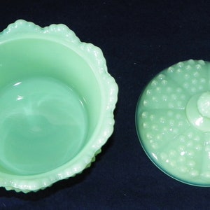 Hobnail Candy Dish, Powder Box Vintage Fenton Molds YOUR Choice of Colors Hand Pressed by Artists at Mosser Glass Company FREE SHIPPING image 4