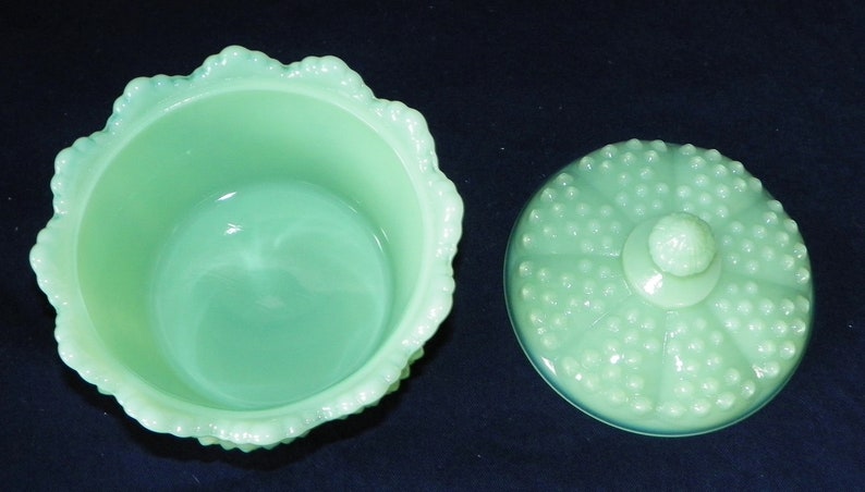 Hobnail Candy Dish, Powder Box Vintage Fenton Molds YOUR Choice of Colors Hand Pressed by Artists at Mosser Glass Company FREE SHIPPING image 4