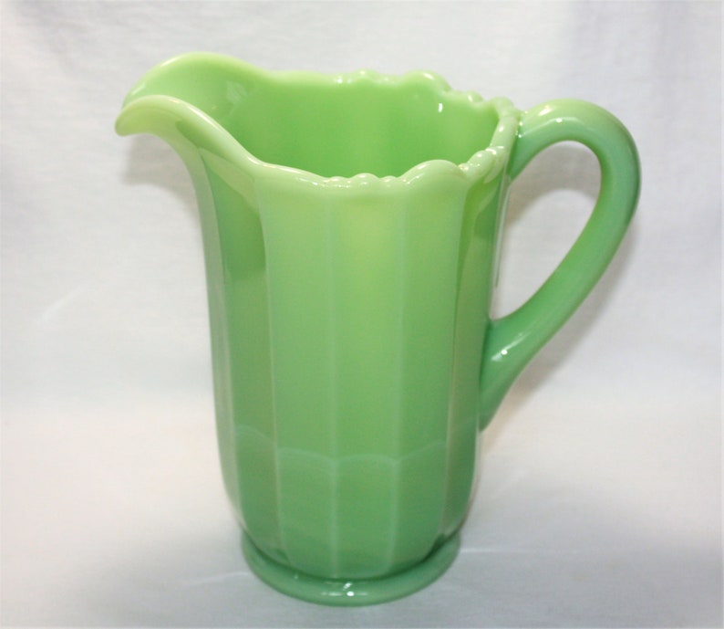 Jadeite Panel Pitcher with Tumblers - Thumbnail 3