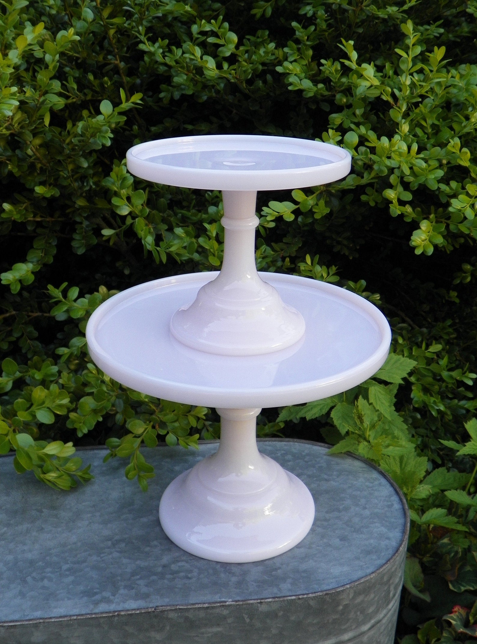 Jadeite Pedestal Cake Stand 9 Inch Wide Cake Plates Cakes Etsy