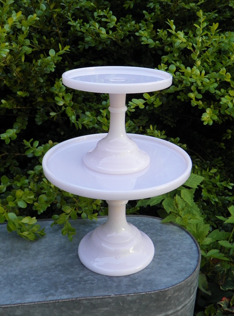 Jadeite Pedestal Cake Stand 6 Inch Wide Cake Plates Cakes Etsy