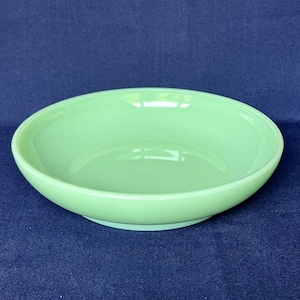 Jadeite Bowl 9 1/4" Wide Fruit Bowl by Mosser Glass, Serving Bowl, Rolls, Desserts