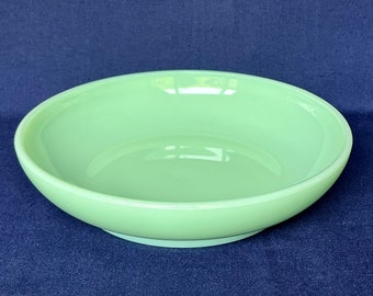 Jadeite Bowl 9 1/4" Wide Fruit Bowl by Mosser Glass, Serving Bowl, Rolls, Desserts