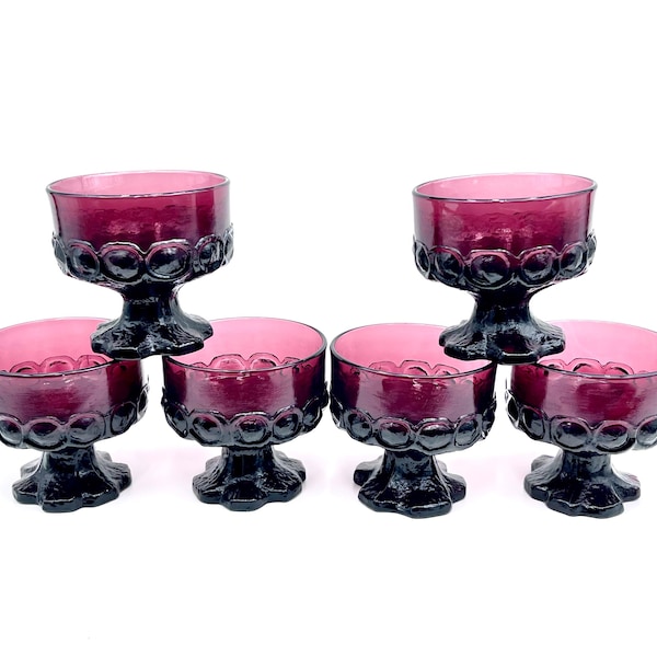 Franciscan Plum Champagne or Sherbet Glasses Set of 4 Madeira Dessert Purple Dessert Cups 19 AVAILABLE