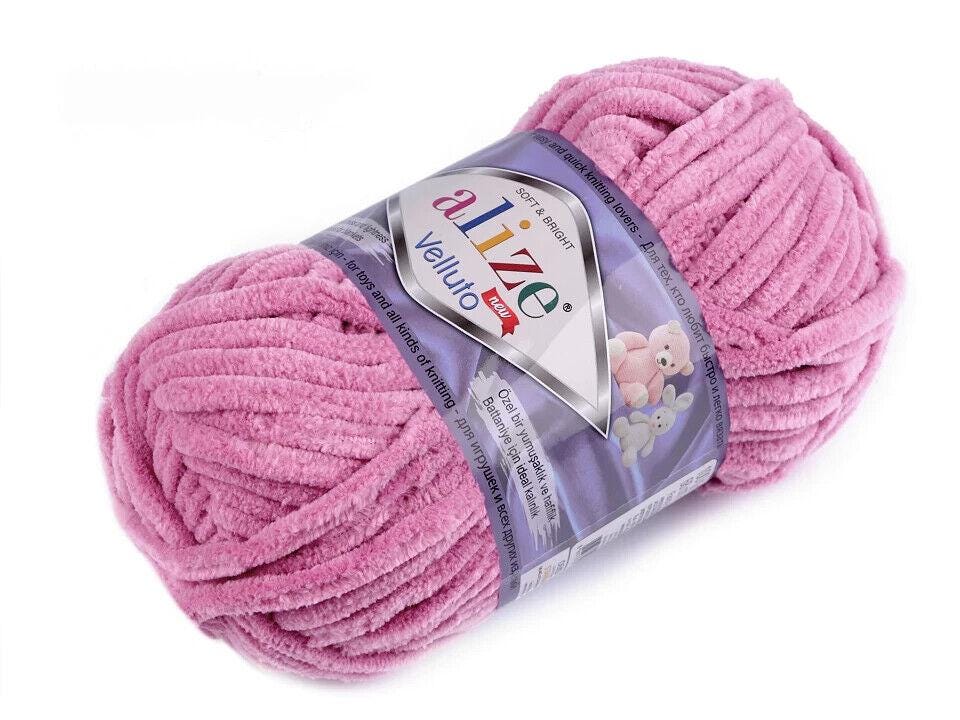 Alize Velluto - Color #98 - Rose Pink - Etsy