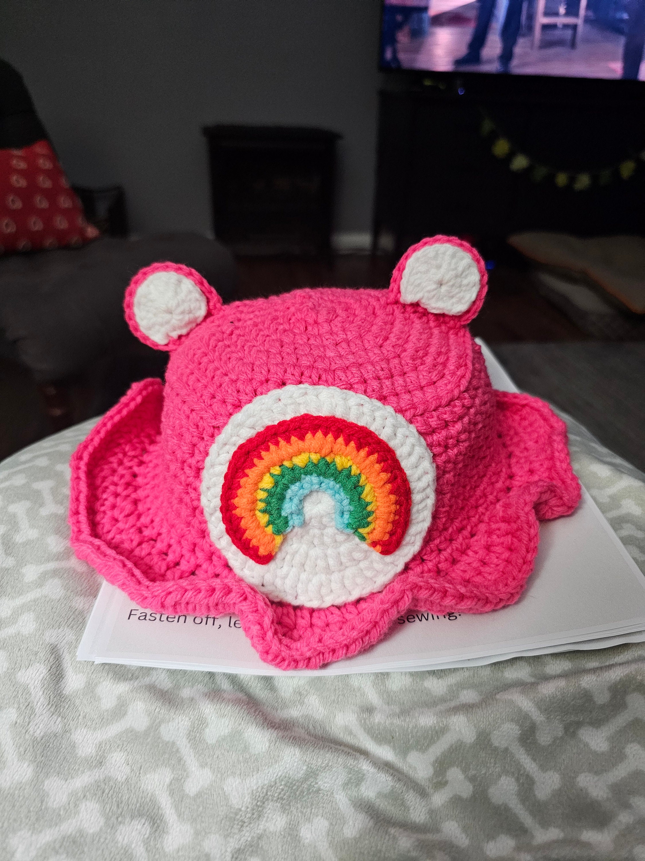Carebear Hat Crochet Pattern