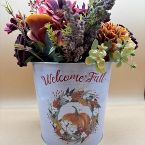 fall arrangement, artificial flowers, blue roses, burgundy roses, fall decor, mixed bouquet, faux flowers, centerpiece, real feel flowers