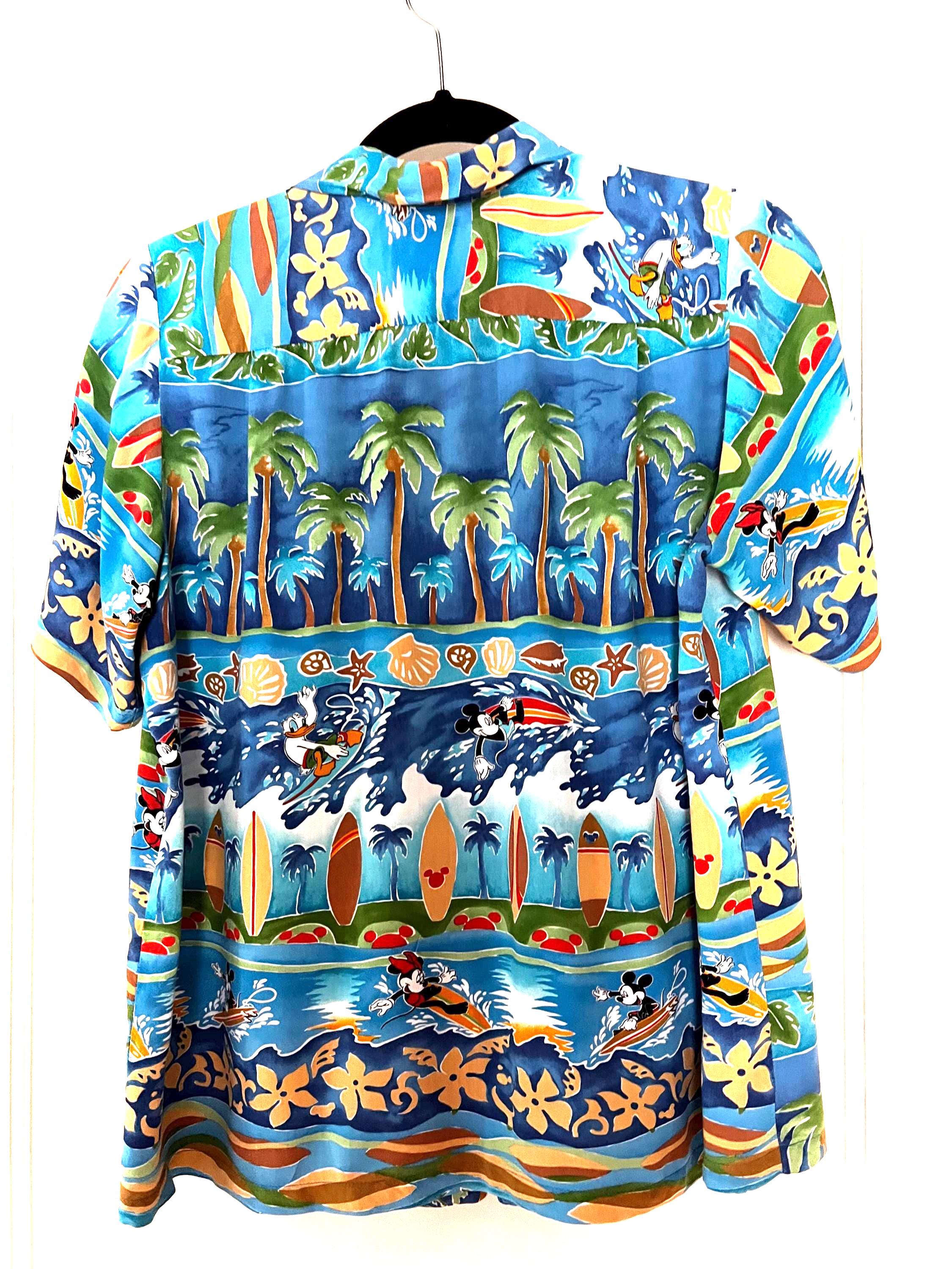 w*o様 Reyn Spooner × Disney Vintage Disney Reyn Spooner Hawaiian Shirt, Mickey Surfer Print