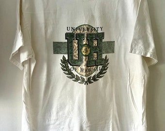 90s USA製 UNIVERSITY OF HAWAII Tシャツ XL Vintage Univ. of Hawaii Logo T-shirt 90's Sz L - Etsy