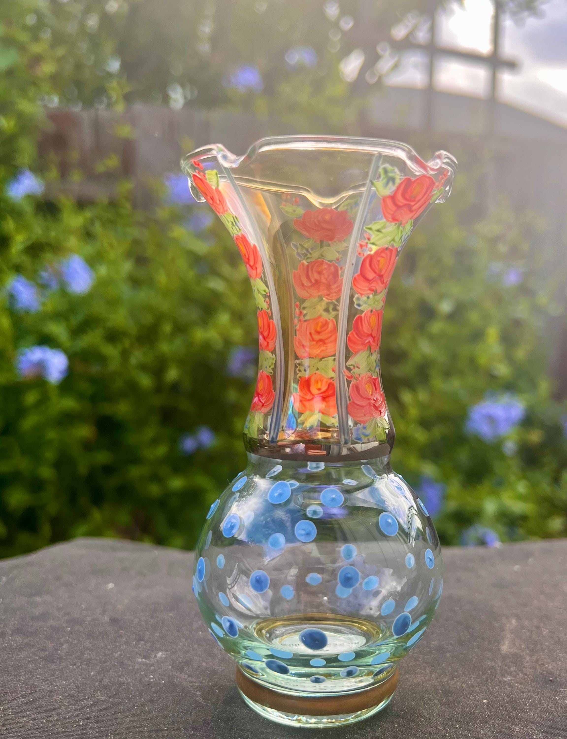 Vintage Mackenzie Childs Vase - Etsy