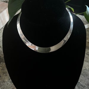 Solid Vintage "Cuff" Style Choker Necklace House of Gold Sterling