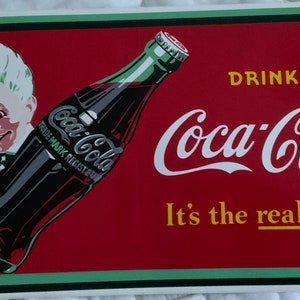 Vintage “Coca Cola Sprite Boy” New-Old-Stock RED VINYL Like Sticker